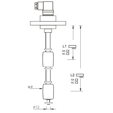 MAGNETIC LEVEL CONTROL, GARMA IMN 43650 PVC1
