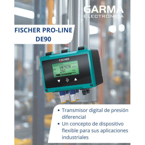 Transmisor de Presión Diferencial DE90 con Display y Alarmas | Fischer