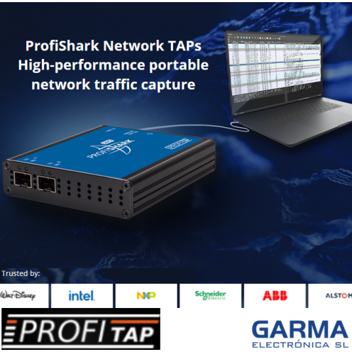 Profishark - TAP Portátil para captura tráfico Redes 1G a 10G | Profitap