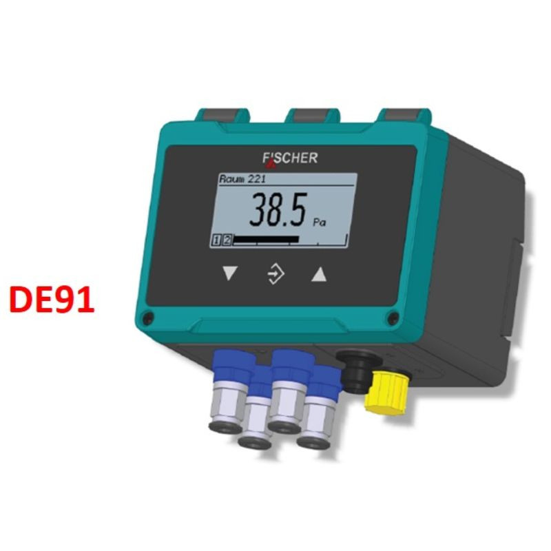 Transmisor de presión diferencial DE91 con display y alarmas Fischer