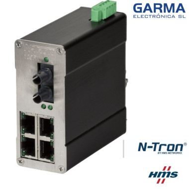 Switch Ethernet Industrial N-Tron 105FX-ST Fibra | HMS